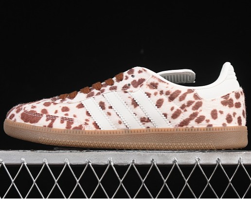 adidas Samba LT Cow Print Brown White JS3931 Sneakers