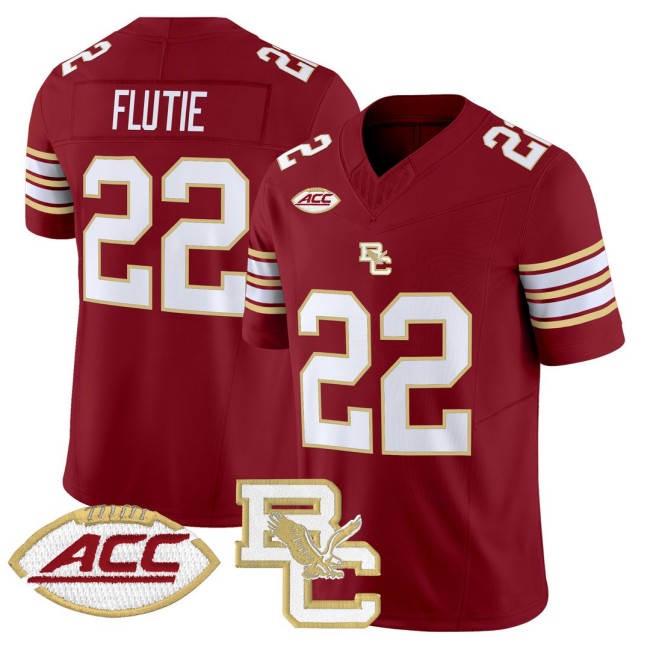 Men's Boston College Eagles #22 Doug Flutie Maroon 2025 FUSE Vapor Limited Football Jersey - All Stitched