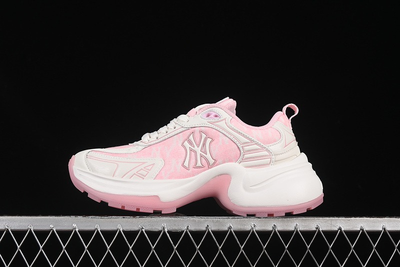 Women's NY MLB XLG CHUNKY WHITE/PINK 3ASHW065N50PKS