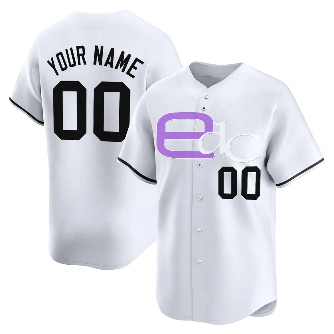 Element Dance Company Baseball White Custom Jersey - All Stitched