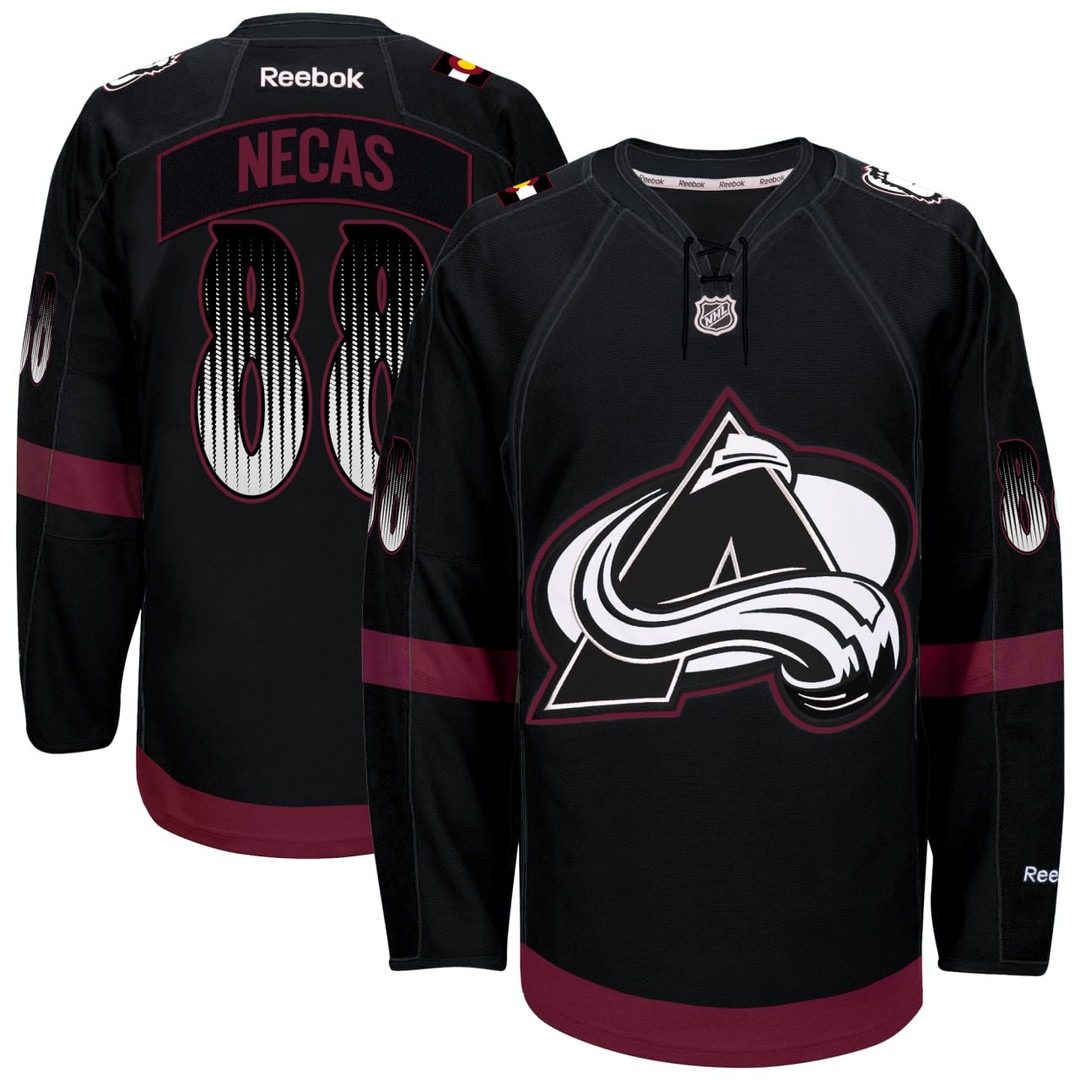 Men's Martin Necas #88 Colorado Avalanche Black Jersey - All Stitched