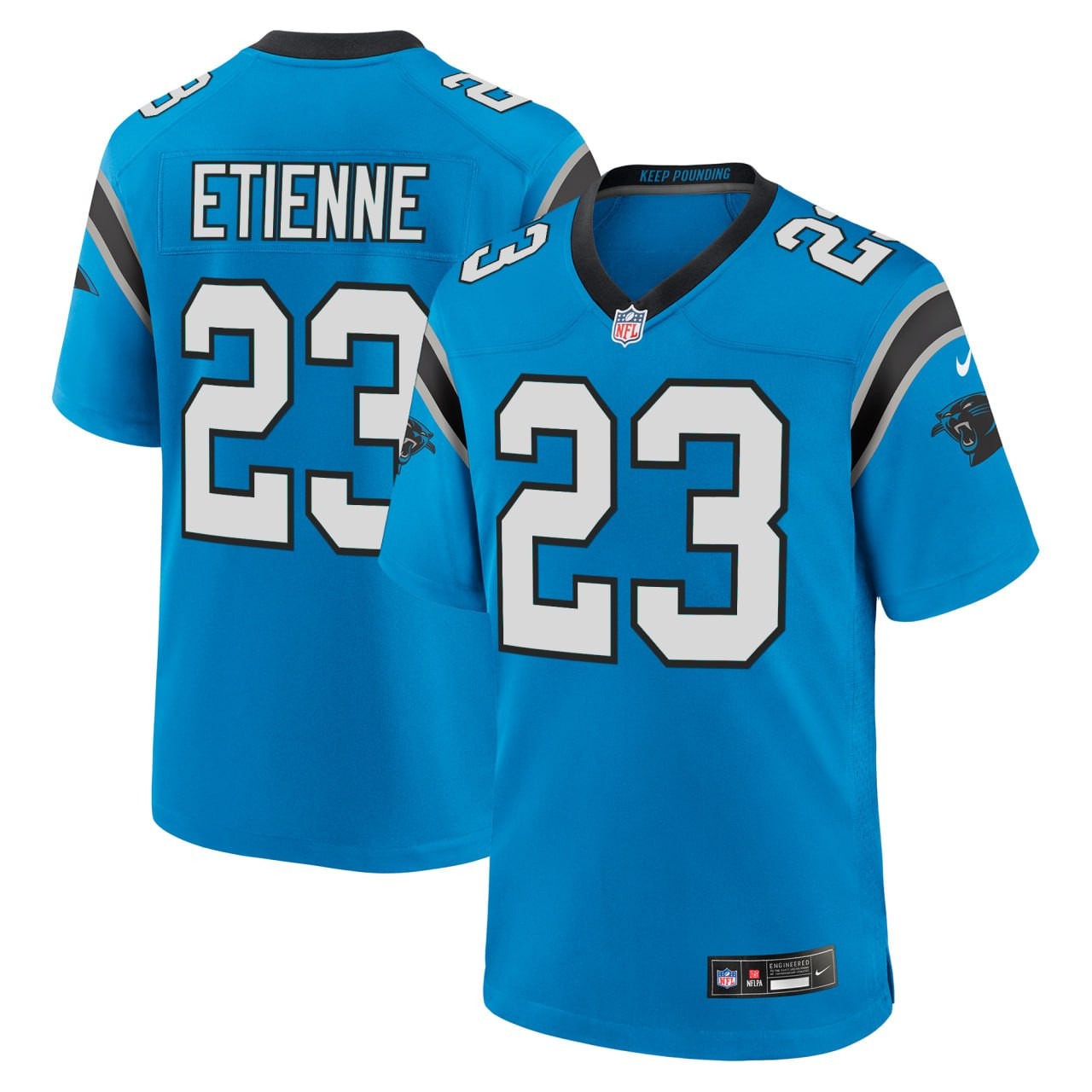 Men's Trevor Etienne #23 Carolina Panthers Blue Jersey - All Stitched