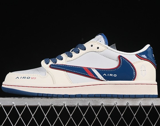 Jordan 1 Retro Low OG SP Fragment x Travis Scott White Blue FC1688-240 Sneaker