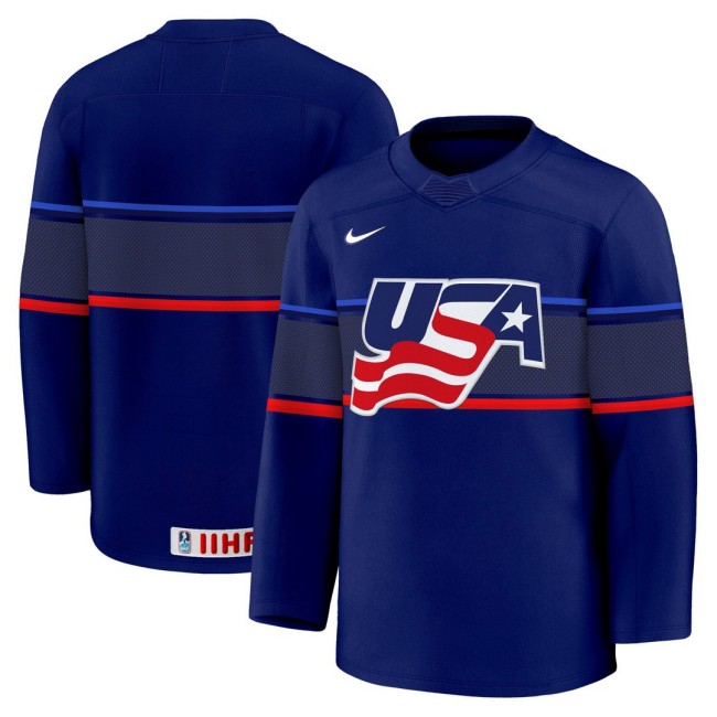 Men's Size 2025 USA Women’s Hockey Team Blue Jersey - All Stitched
