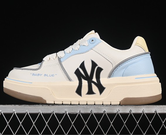 NY MLB CHUNKY LINER MID DENIM MONOGRAM WHITE GREY BLUE BLACK 3ASXCA12N50IVS
