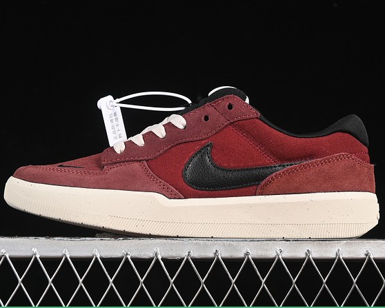 Nike SB Force 58 Dark Team Red/ Black/ Light Orewood Brown/ Black DV5477-602 Sneaker