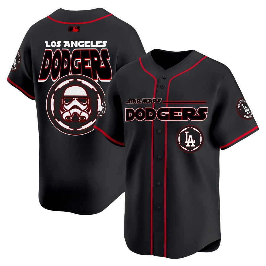 Los Angeles Dodgers 'Star Wars' Black Stitched MLB Limited Baseball Jersey