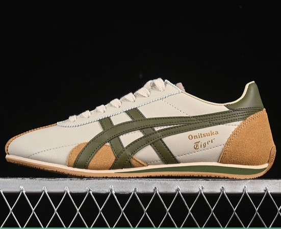 Onitsuka Tiger Runspark 1183B480-200 Beige Olive Green Mustard Yellow Sneaker