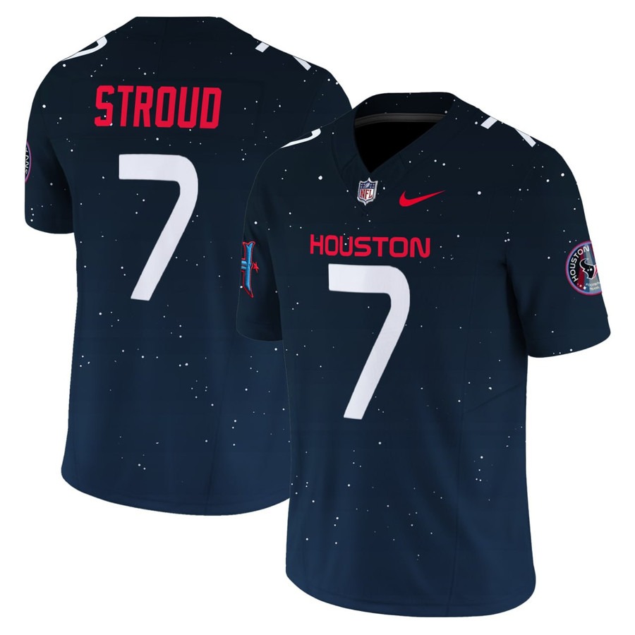 Men's Houston Texans #7 C. J. Stroud Navy F.U.S.E. Limited Stitched Jersey