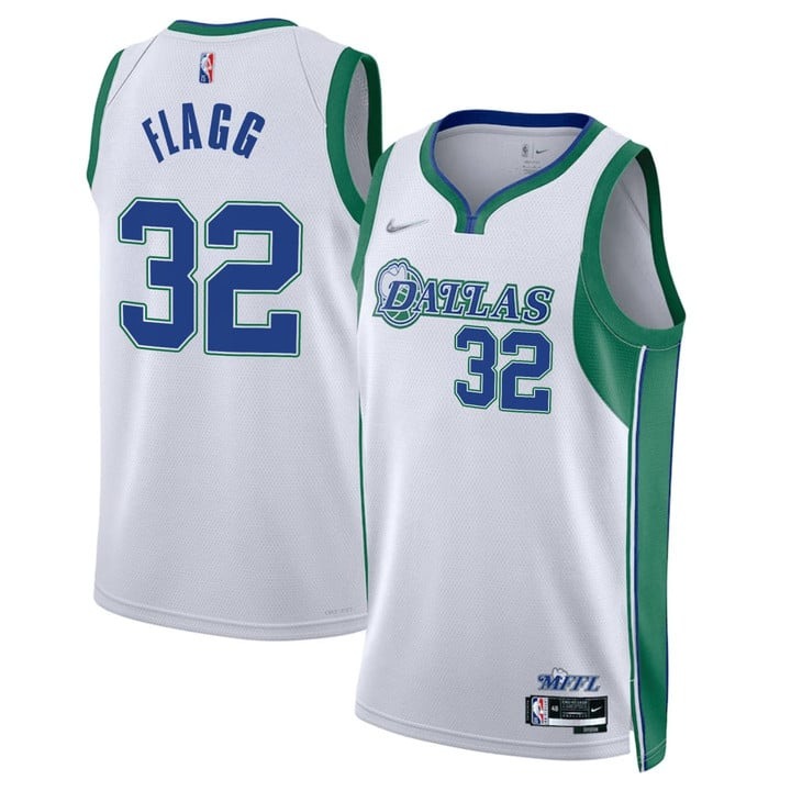 Men's Dallas Mavericks #32 Cooper Flagg White 2025 Draft Stitched Basketball Jersey