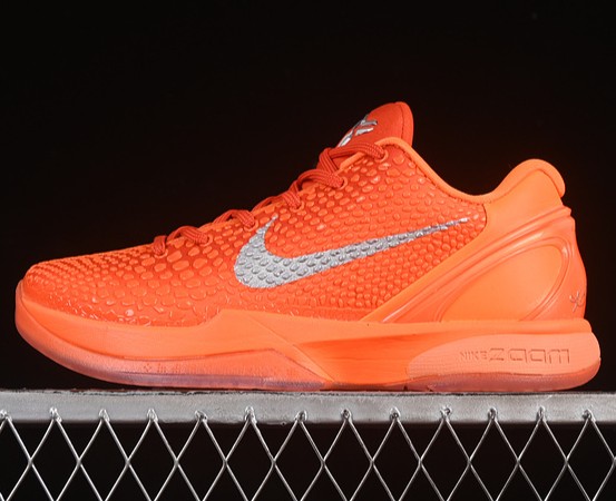 Men's Nike Kobe 6 Protro Total Orange/ Metallic Silver/ Cosmic Clay IH1871-800 Sneaker
