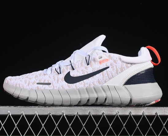 Nike Free Run 5.0 Next Nature White Light Silver Faded Spruce Black CZ1884-102 Sneaker
