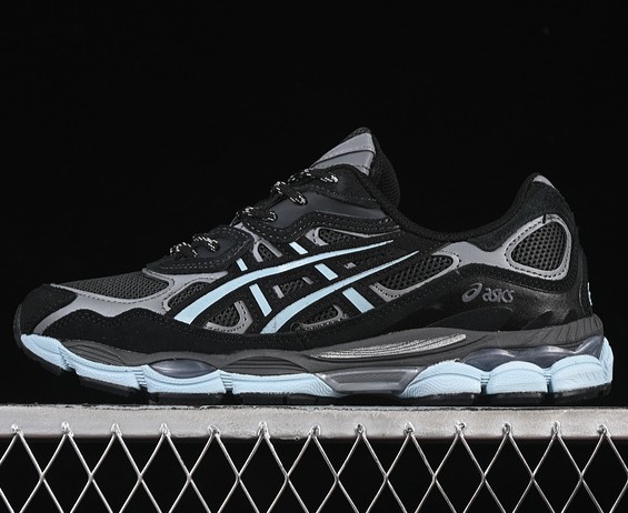 Unisex ASICS Gel-NYC atmos Laguna Gem Blue Topaz 1203A577-001 Sneaker Black/ Starlight Blue
