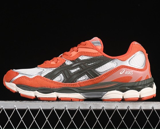 Unisex ASICS Gel-NYC Oatmeal Forest Khaki Moss Green Orange Silver 1201A789-251 Sneaker