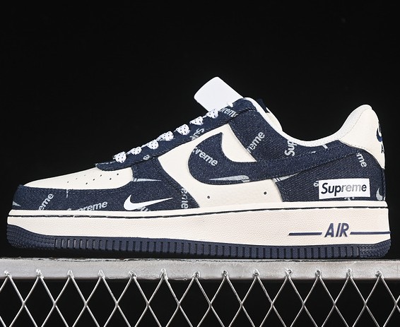 Nike Air Force 1 Low '07 SUP Cream Navy Blue LW9279-005 Sneaker