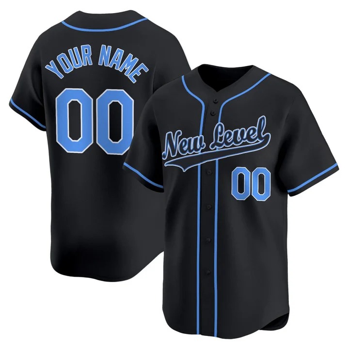 New Level Softball Fastpitch Black Jersey - All Stitched