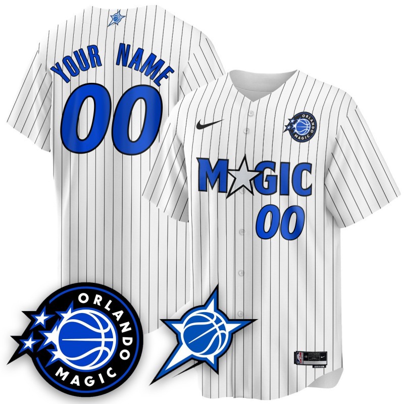 Orlando Magic Active Player Custom New Generation of Magic White Limited Baseball Jersey - All Stitched