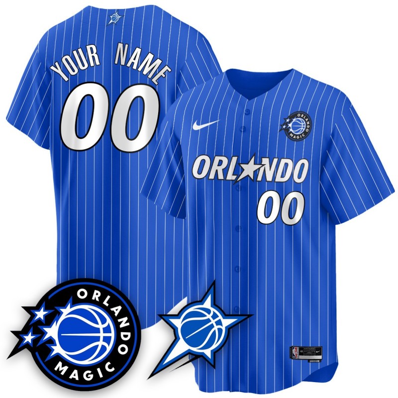 Orlando Magic Active Player Custom New Generation of Magic Royal Limited Baseball Jersey - All Stitched