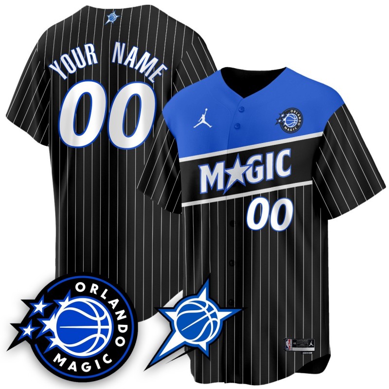 Orlando Magic Active Player Custom New Generation of Magic Black Limited Baseball Jersey - All Stitched