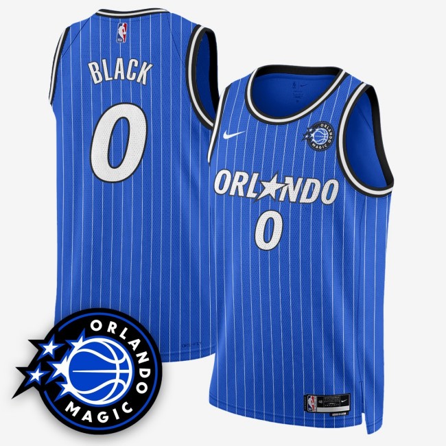 Men's Orlando Magic #0 Anthony Black New Generation of Magic Royal Stitched Basketball Swingman Jersey