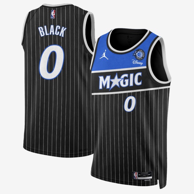Men's Orlando Magic #0 Anthony Black New Generation of Magic Black Stitched Basketball Swingman Jersey