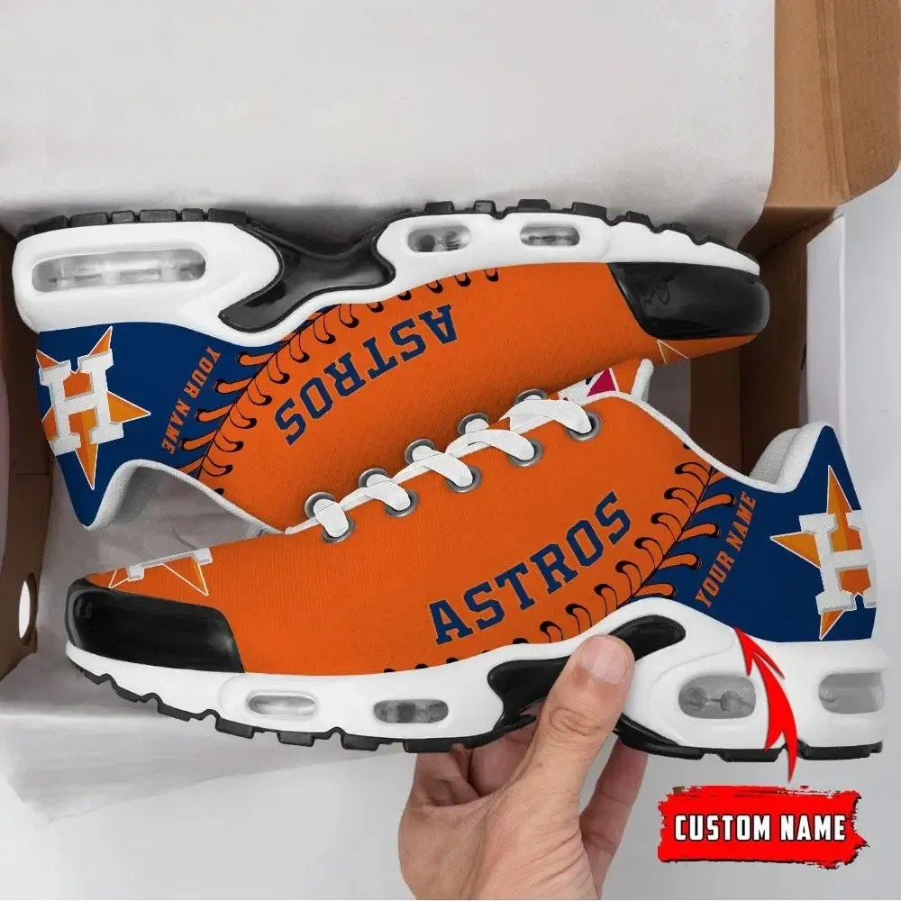Houston Astros Custom Your Nmae Sneakers - Printed