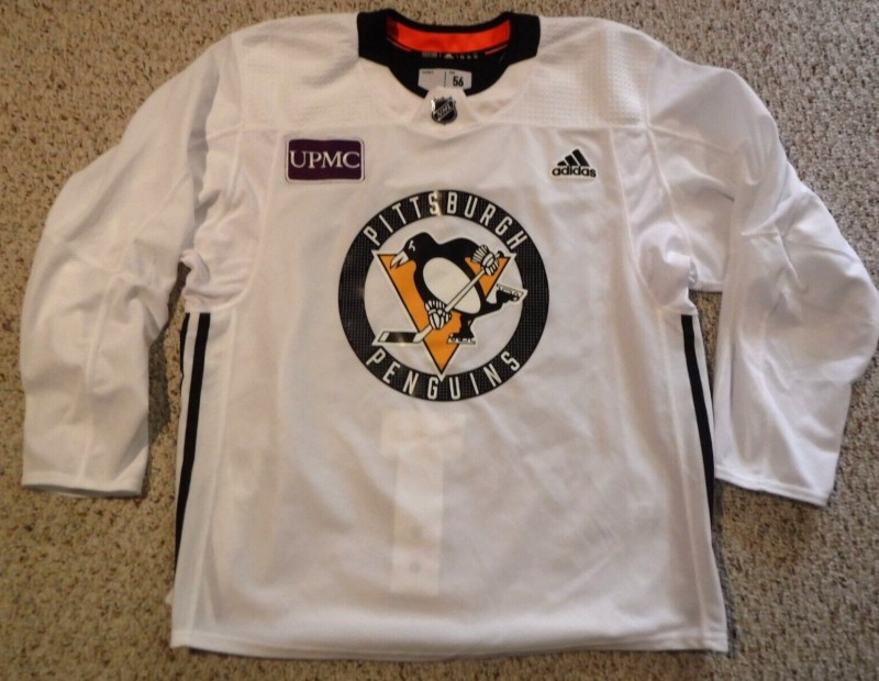 Men's Pittsburgh Penguins adidas Custom White Stitched Hockey Jersey