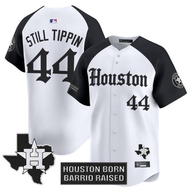 Men's Houston Astros #44 Still Tippin Alternate 'Gothic Edition' Vapor Premier Limited Jersey V2 - All Stitched