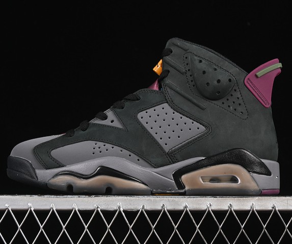 Men's Air Jordan 6 Retro Bordeaux CT8529-063 Black/ Light Graphite/ Dark Grey/ Bordeaux Sneaker