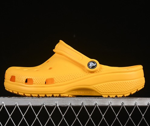 Unisex Yellow Crocs Classic Summer Dual-Purpose Beach Cave Shoes Sandals Slippers