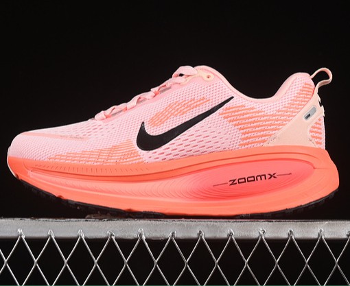 Nike Air Zoom Vomero 18 Atmosphere Pink Road Running Shoes HM6804-600 Echo Pink/ Black-Bright Crimson-Crimson Bliss-Hyper Orange (Women's US5.5-8 Men's US7-12)