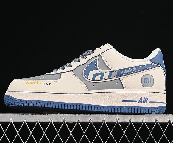 Nike Air Force 1 '07 Low White Grey Blue xiaomi YU7 XX3168-218 Sneaker