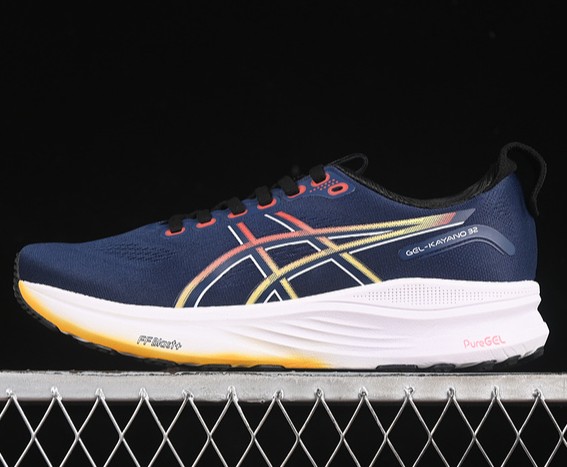 Asics Gel-Kayano 32 Wide Navy White Red Orange 1011C051-400 Sneaker