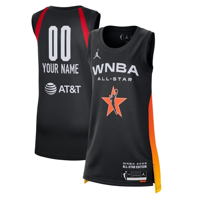 Unisex WNBA 2025 All-Star Custom Black Game Explorer Edition Stitched Victory Jersey