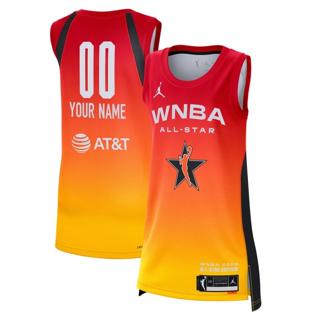 Unisex WNBA 2025 All-Star Custom Orange Game Explorer Edition Stitched Victory Jersey