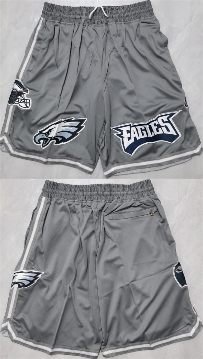 Men's Philadelphia Eagles Grey Shorts (Run Small)