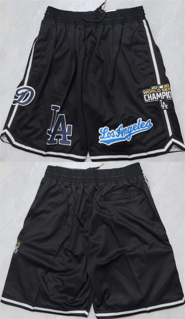 Men's Los Angeles Dodgers Black Shorts 001 (Run Small)