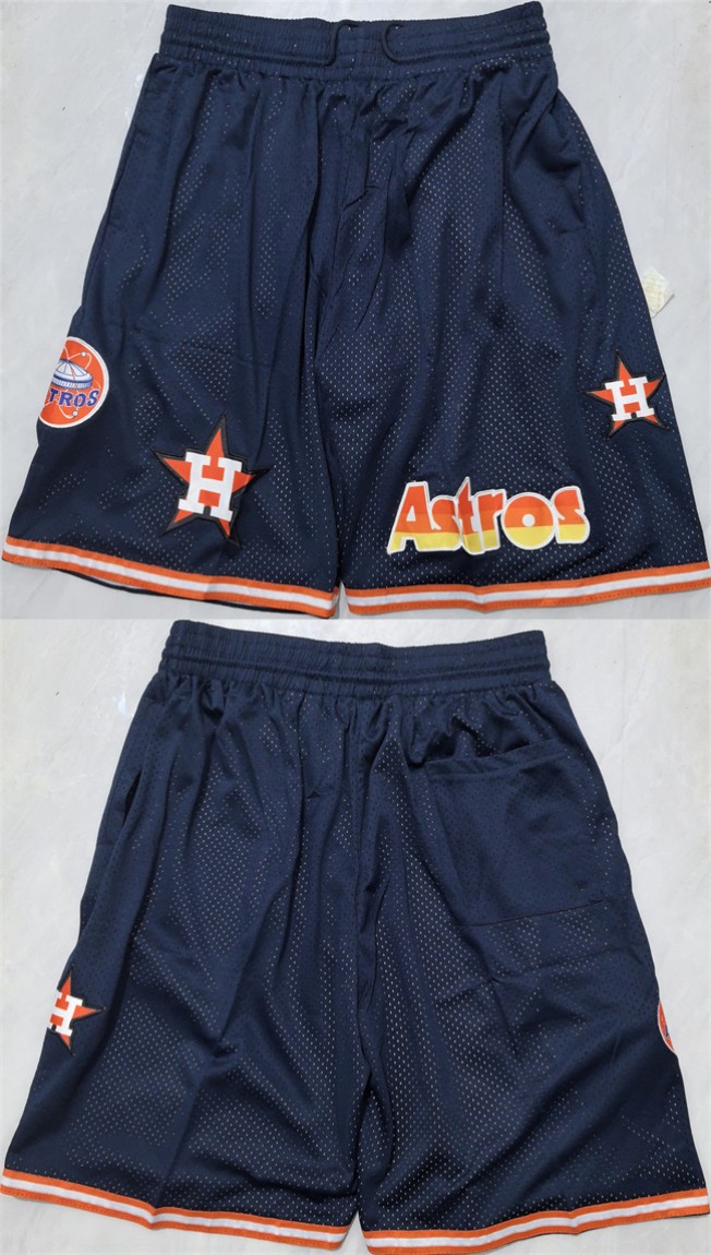 Men's Houston Astros Navy Shorts (Run Small)