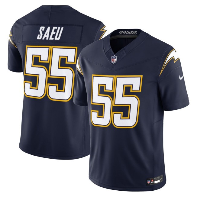 Men's San Diego Chargers #55 Junior Seau Navy Nike F.U.S.E. Vapor Limited Stitched NFL Jersey