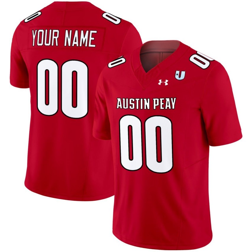 Austin Peay Governors Custom Red Limited Stitched Football Jersey