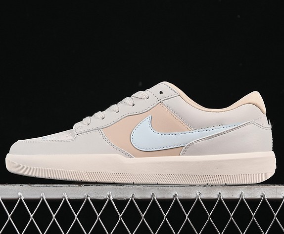 Nike SB Force 58 Premium Skateboarding Sneaker Beige -  DV5476-003 Light Bone / Sanddrift / Hemp/ Glacier Blue skateboarding Sneaker