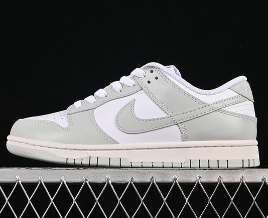 GS Nike Dunk Low Grade School Older Kids' Shoes FB9109-124 - White Photon Dust Light Silver / Blanc Argent Clair