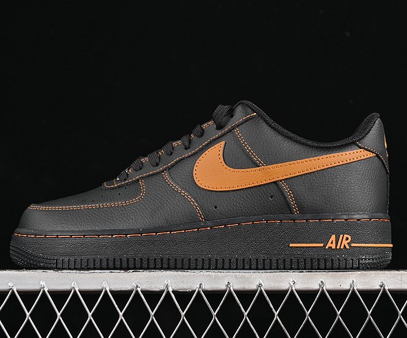 Nike Air Force 1 Low '07 LV8 Men's Shoes HQ2037-003 - Black / Desert Ochre