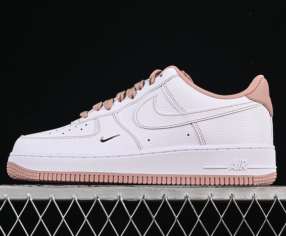 Nike Air Force 1 Low '07 Mini Jewel Women's Men's Shoes IB6543-100 - White / Metallic Silver / Particle Pink