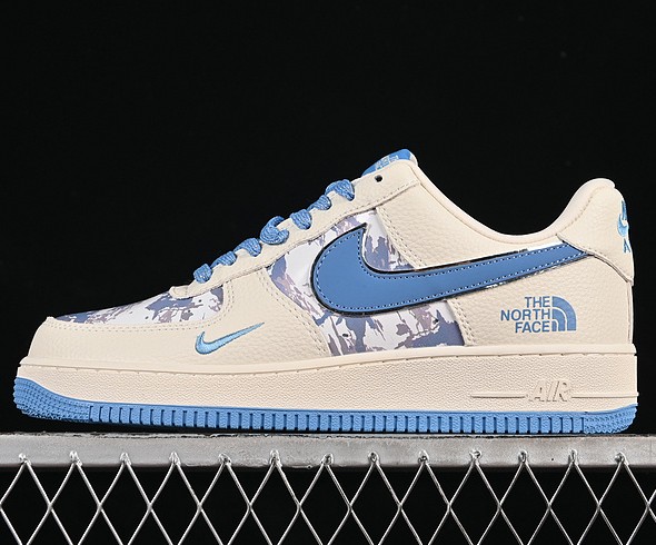 Nike Air Force 1 Low '07 White Blue KJ1688-003 The North Face Sneaker