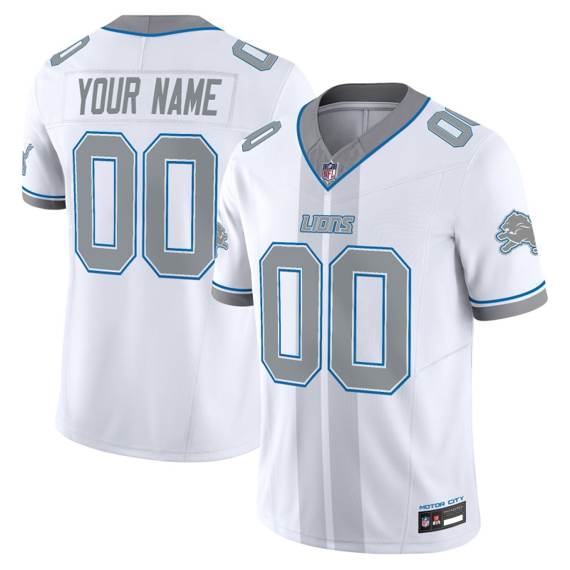 Detroit Lions Custom Nike 'Motor City Racing Edition' Vapor Limited Stitched NFL Jersey - White