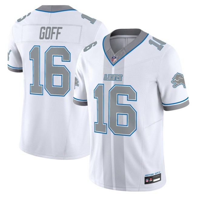 Men's Detroit Lions #16 Jared Goff 'Motor City Racing Edition' Nike Limited NFL Jersey - White