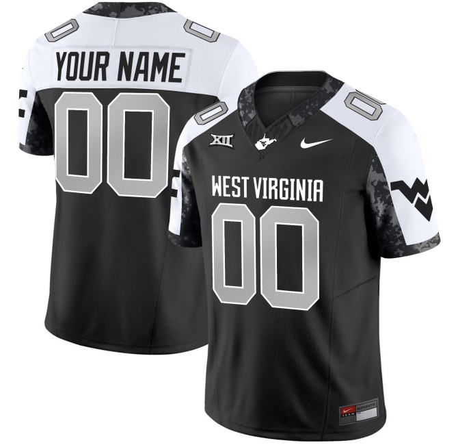 West Virginia Mountaineers Custom Coal Rush Alternate 2025 FUSE Nike Vapor Limited Stitched Football Jersey