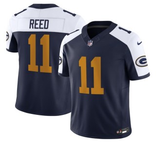 Youth Green Bay Packers #11 Jayden Reed Navy White The 1923 Classic F.U.S.E. Nike Vapor Limited Stitched NFL Jersey