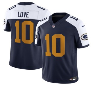 Youth Green Bay Packers #10 Jordan Love Navy White The 1923 Classic F.U.S.E. Nike Vapor Limited Stitched NFL Jersey